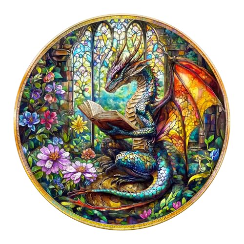 KaayeeWood Holzpuzzle Erwachsene,300 Teile Geheimnisvoller Drache Holz Puzzle,Einzigartige Wooden Puzzle Mit Box Aus Holz Geburtstagsgeschenk für Erwachsene und Kinder KaayeeWood Holzpuzzle Erwachsene,300 Teile Geheimnisvoller Drache Holz Puzzle,Einzigartige Wooden Puzzle Mit Box Aus Holz Geburtstagsgeschenk für Erwachsene und Kinder von KaayeeWood