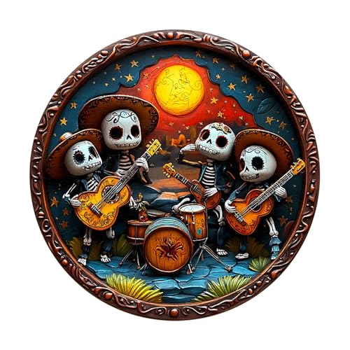 KaayeeWood Holzpuzzle Erwachsene,300 Teile Mexikanische Bands Holz Puzzle,Einzigartige Wooden Puzzle Mit Box Aus Holz Geburtstagsgeschenk für Erwachsene und Kinder von KaayeeWood