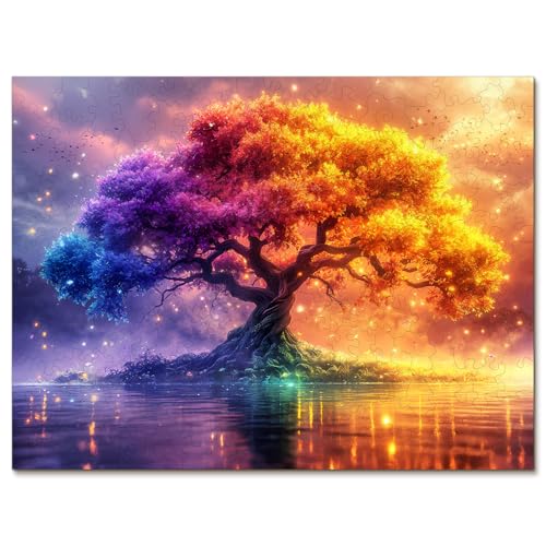 KaayeeWood Holzpuzzle Erwachsene,Baum des Lebens Holzpuzzle,Einzigartige Wooden Puzzle Mit Geschenkbox,Geschenke für Kinder und Erwachsene(277 Stück,34 * 25.6 cm) von KaayeeWood