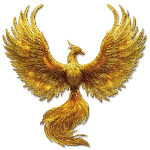KaayeeWood Holzpuzzle Erwachsene,Goldene Feder Phoenix Holzpuzzle,Einzigartige Wooden Puzzle Mit Geschenkbox,Geschenke für Kinder und Erwachsene(155 Stück,32.8 * 33.1 cm) von KaayeeWood