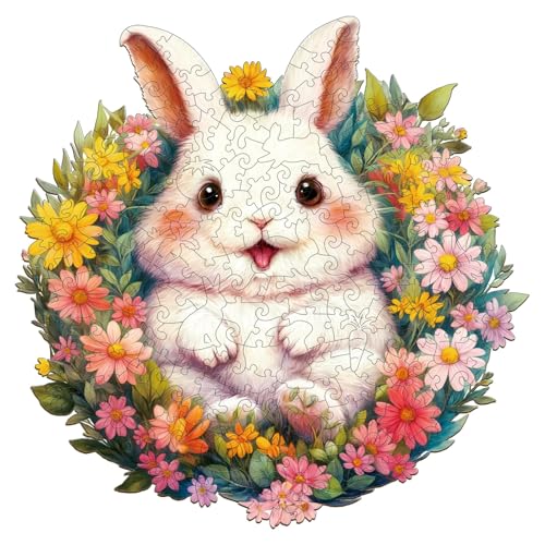 KaayeeWood Ostern Holzpuzzle Erwachsene,280 Teile Flauschiges Kaninchen Holz Puzzle,Einzigartige Wooden Puzzle Mit Box Aus Holz Geburtstagsgeschenk für Erwachsene und Kinder KaayeeWood Ostern Holzpuzzle Erwachsene,280 Teile Flauschiges Kaninchen Holz Puzzle,Einzigartige Wooden Puzzle Mit Box Aus Holz Geburtstagsgeschenk für Erwachsene und Kinder von KaayeeWood
