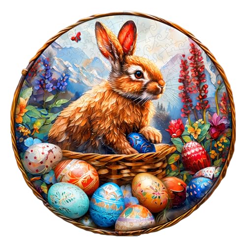 KaayeeWood Ostern Holzpuzzle Erwachsene,285 Teile Osterhase Holz Puzzle,Einzigartige Wooden Puzzle Mit Box Aus Holz Geburtstagsgeschenk für Erwachsene und Kinder KaayeeWood Ostern Holzpuzzle Erwachsene,285 Teile Osterhase Holz Puzzle,Einzigartige Wooden Puzzle Mit Box Aus Holz Geburtstagsgeschenk für Erwachsene und Kinder von KaayeeWood