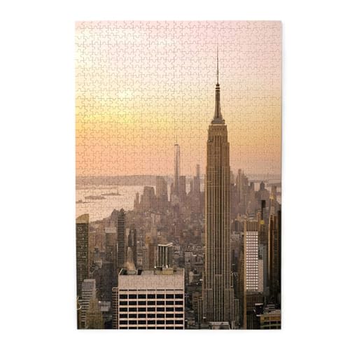 Empire State Building Wooden Puzzles, Pet Puzzle, Family Reunion Puzzle, Stress Relieving Puzzles von KadUe