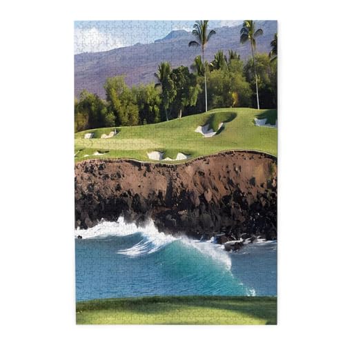 Hawaii Beach Golfplatz-Holzpuzzles, Haustier-Puzzle, Familientreffen, Stressabbau-Puzzles von KadUe