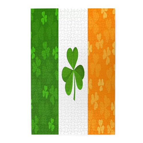 KadUe 11795 Spot Bilderpuzzle, Irische Flagge, 1000PCS von KadUe