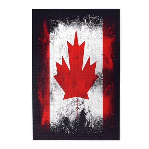 KadUe 11795 Spot Bilderpuzzle, Kanadische Flagge, 1000PCS von KadUe