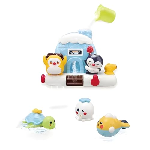 Kadii Badespielzeug Badewannenspielzeug Badezimmerspielzeug für Kinder, Wasserspielzeug mit Sprinkler-Funktion Schwimmende Tiere mit Funktion Geschenk ab 6 Monate Kadii Badespielzeug Badewannenspielzeug Badezimmerspielzeug für Kinder, Wasserspielzeug mit Sprinkler-Funktion Schwimmende Tiere mit Funktion Geschenk ab 6 Monate von Kadii