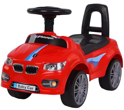 Kadii Rutschauto Kinderfahrzeug mit Stauraum 59 x 26 x 36 cm Geschenk ab 1 Jahr (Rot) von Kadii