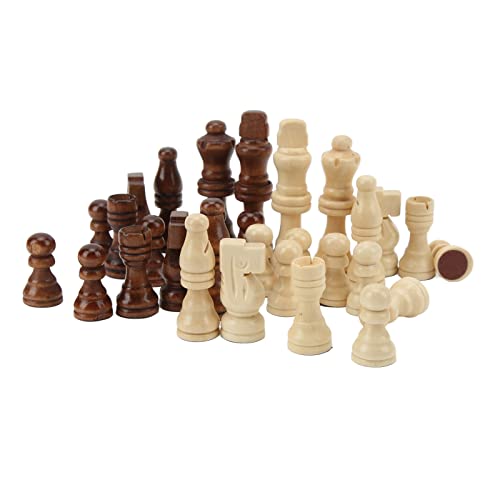 Kadimendium Schachfiguren, Holzschachfiguren mit glatter Oberfläche für Profis für die Schule zum Picknick von Kadimendium