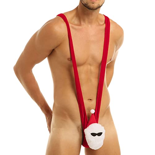 Kaerm Herren Mankini Weihnachten Lustig Santa Kostüm Wrestling Singlet Weihnachtsmann Rudolf Jockstraps Neuheit Unterwäsche Mankini Gag & Streiche Geschenke Rot M Kaerm Herren Mankini Weihnachten Lustig Santa Kostüm Wrestling Singlet Weihnachtsmann Rudolf Jockstraps Neuheit Unterwäsche Mankini Gag & Streiche Geschenke Rot M von Kaerm
