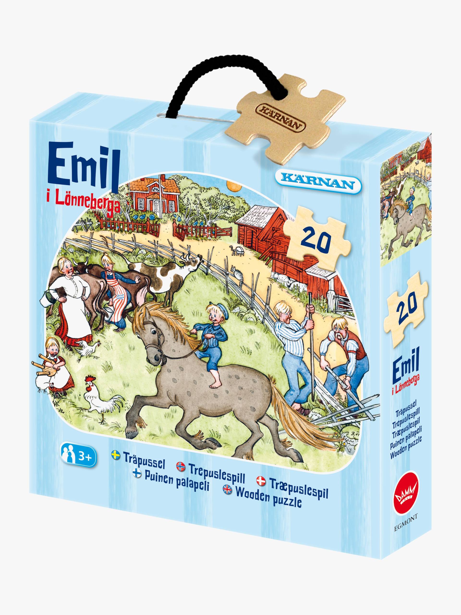 Egmont Kärnan Michel Aus Lönneberga Holzpuzzle 20 Teile von Kärnan