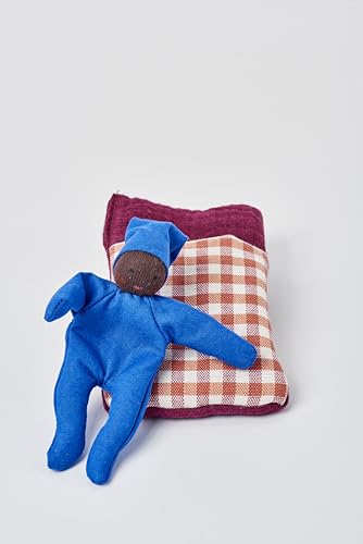 Käthe Kruse Baby mit Schlafsack Karo rot – Stoffpuppe aus Oeko-TEX® Baumwolle, Für Kinder Ab 0 Monaten von Käthe Kruse