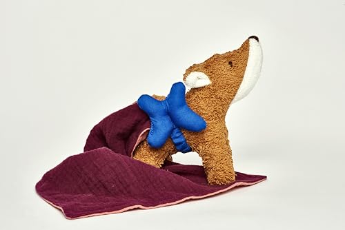 Käthe Kruse Flori Fuchs Schmusetuch - Ökologisches Schmusetuch und Stofftier, 23 cm, Oeko-TEX® Baumwollfrottee, Für Kinder Ab 0 Monaten von Käthe Kruse