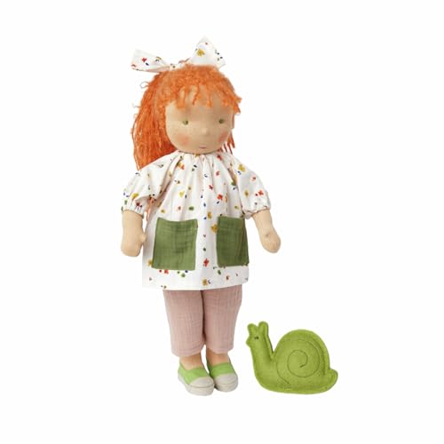 Käthe Kruse Waldorf Spielpuppe ELSA – Handgefertigte Kreative Spielpuppe, Oeko-TEX Baumwolle, Bio-Schafschurwolle, Ideal Für Kinder Ab 3 Jahren, 38 cm Groß von Käthe Kruse