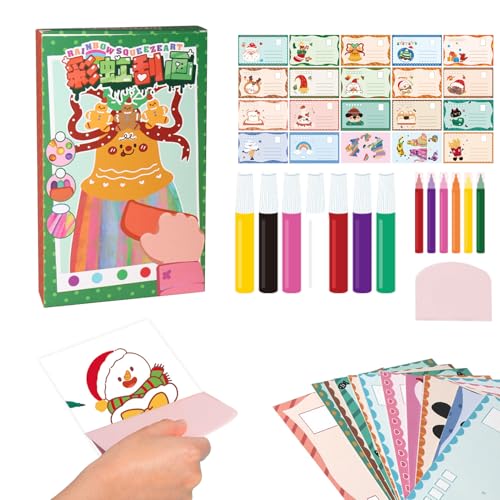 Kaezuy DIY Kratzkunst Set 20 Stück Zeichenpapier 7 Farben 6 Stifte Kratzbrett Für Kinder Weihnachten Geschenk Kaezuy DIY Kratzkunst Set 20 Stück Zeichenpapier 7 Farben 6 Stifte Kratzbrett Für Kinder Weihnachten Geschenk von Kaezuy