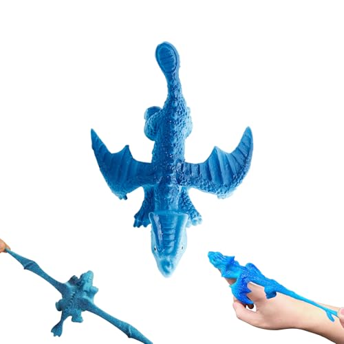 Kaezuy Elastischer Fliegender Dinosaurier Fingerspielzeug Kinder Spielzeug Weiches Material Für Party Reiseentspannung Geburtstagsgeschenk (A) von Kaezuy