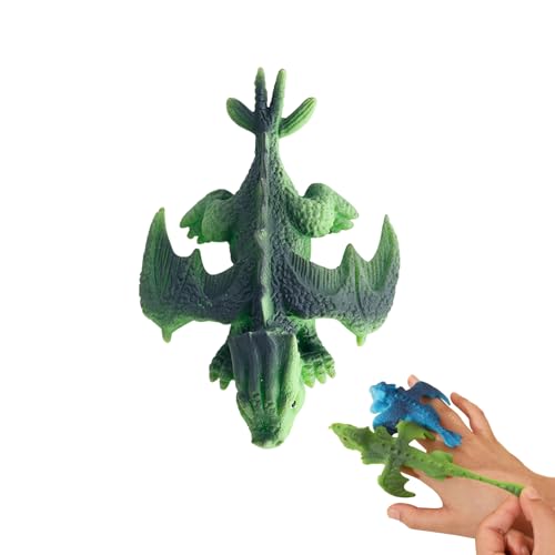 Kaezuy Elastischer Fliegender Dinosaurier Fingerspielzeug Kinder Spielzeug Weiches Material Für Party Reiseentspannung Geburtstagsgeschenk (C) von Kaezuy