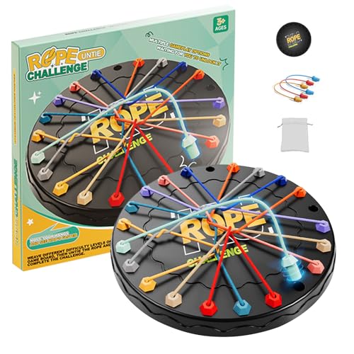 Kaezuy Knobelspiel Seil Logik Lernspiel ABS Familienspiel Brettspiel Reisespiel für Kinder und Erwachsene (B) von Kaezuy