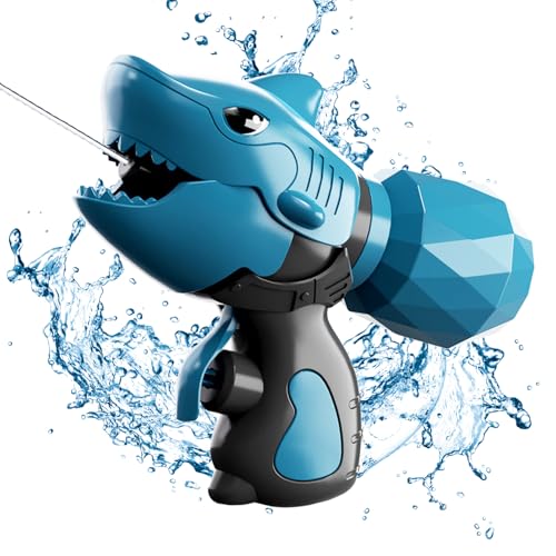 Kaezuy RC Tauchroboter Hai Wasserspielzeug 10m Reichweite 2.4GHz Fernsteuerung Edelstahl RC Feuerwehr Spielzeug mit USB-Ladung Sicher für Kinder ab 3 Jahren (D) von Kaezuy