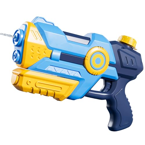 Wasserpistole für Kinder Erwachsene, 750ml Wasserspritzpistole mit 6-10 Meter Großer Reichweite, Super Wasser Soaker Squirt Guns, Sommer Spritzpistole für Schwimmbad Strand Outdoor Spaß (Blau) von Kaezuy