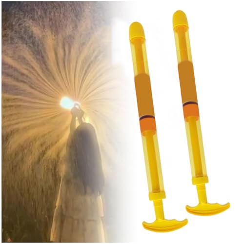 Wasserpistolen für Kinder, Feuerwerk Wasserpistole Spritzpistolen, Romantische Feuerwerkskörper Wasserpistole, Wasser Spielzeug für Sommer Schwimmbad Strandparty (2pcs-Gelb) von Kaezuy