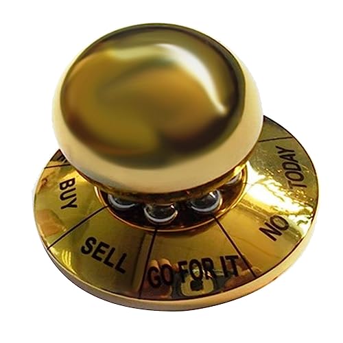 Kahdsvby 1 Stück Prophecy Fate Ball Home Office Anti-Stress-Dekompression Spielzeug Büro Dekoration Geschenk Gold von Kahdsvby