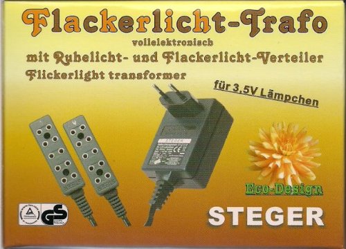 Kahlert Beleuchtungstrafo mit Flackerlicht und Ruhelicht Puppenhaus Krippen Modellbau von Kahlert Licht