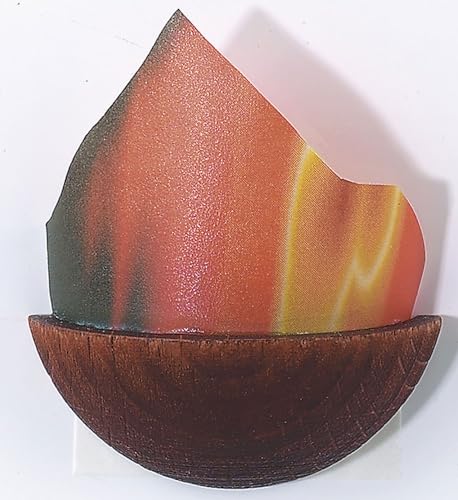 Kahlert Licht 10306 Puppenhauszubehör, holzfarben, Feueroptik rot, gelb, schwarz von Kahlert Licht