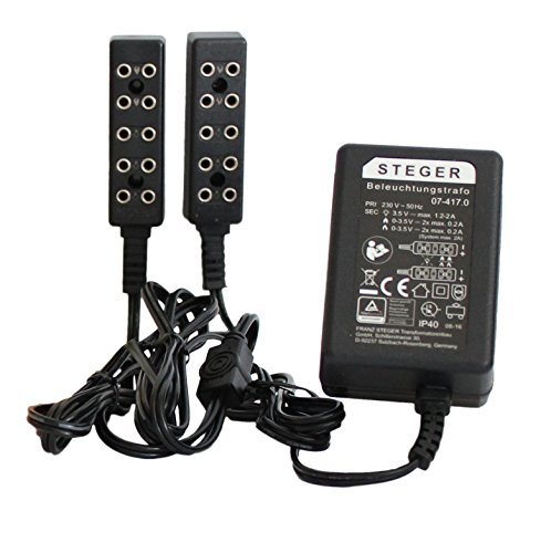 Kahlert Licht 60976 Ruhe-/Flackerlichttrafo für Puppenstuben und Weihnachtskrippen, schwarz Kahlert Licht 60976 Ruhe-/Flackerlichttrafo für Puppenstuben und Weihnachtskrippen, schwarz von Kahlert Licht