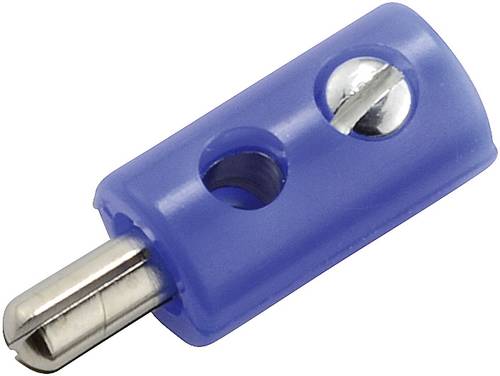 Kahlert Licht Miniatur-Bananenstecker Stecker, gerade Stift-Ø: 2.6mm Blau von Kahlert Licht