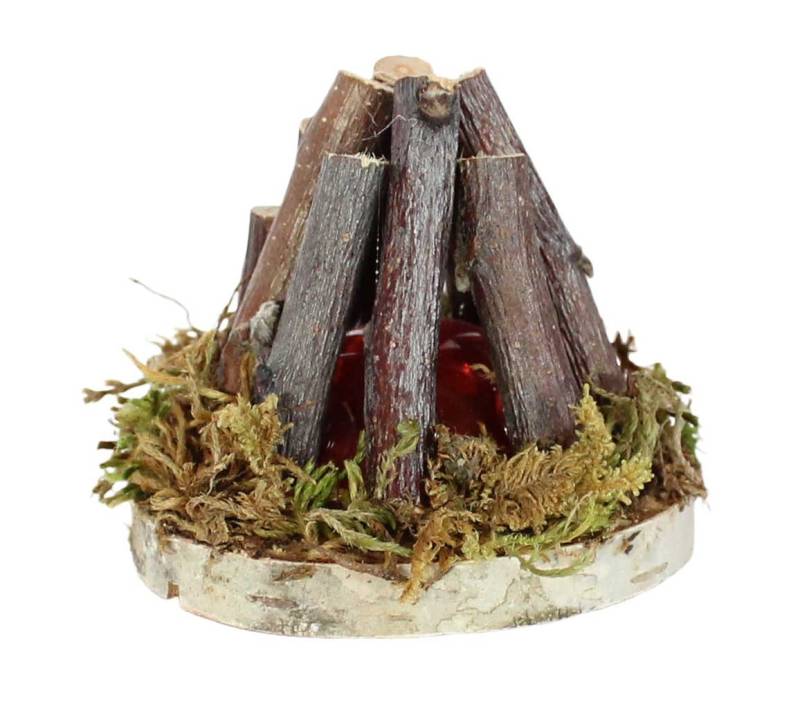 Miniatur Lagerfeuer mit Flackerlicht LED und Timer von Kahlert Licht