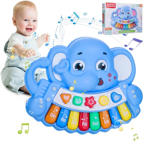 Kairey Baby Piano Spielzeug, Elefant Spielzeug Klavier mit Licht & Tierstimmen Musikalische Spielzeuge für 18+Babies Monate Kinder Keyboard Spielzeug für Jungen Mädchen Weihnachten Geburtstag Geschenk Kairey Baby Piano Spielzeug, Elefant Spielzeug Klavier mit Licht & Tierstimmen Musikalische Spielzeuge für 18+Babies Monate Kinder Keyboard Spielzeug für Jungen Mädchen Weihnachten Geburtstag Geschenk von Kairey
