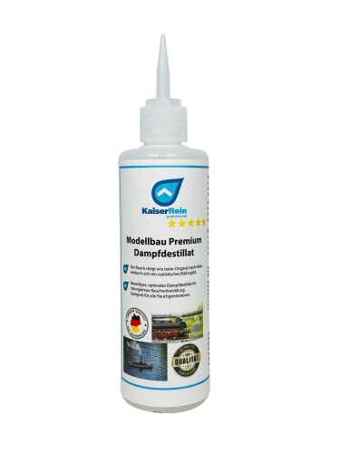 KaiserRein Modellbau Dampfdestillat 125 ml ist eine Spezialentwicklung um realistischen Dampf im Modellbau zu erzeugen I Das Dampfmittel riecht nach leicht Limette I Rauchdestillat I Rauch -öl KaiserRein Modellbau Dampfdestillat 125 ml ist eine Spezialentwicklung um realistischen Dampf im Modellbau zu erzeugen I Das Dampfmittel riecht nach leicht Limette I Rauchdestillat I Rauch -öl von KaiserRein professional
