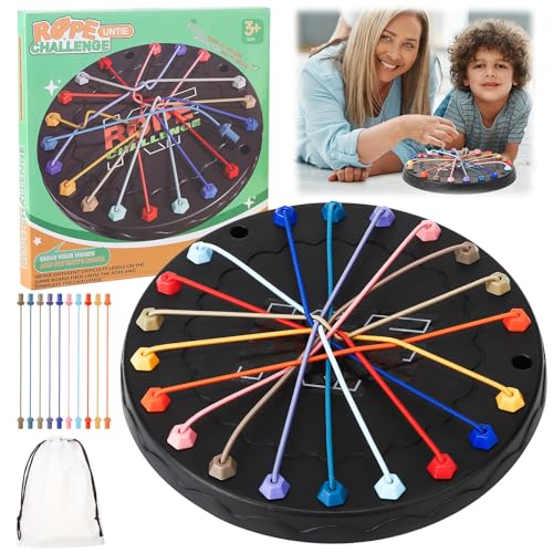 Kaisibum Brainy Knots Logikspiele für Kinder, Strategisches Denkspiel, 3 Schwierigkeitsgrade & Tragetasche, IQ Spiele zur Förderung von Motorik & Farbwahrnehmung | Familienpuzzle ab 3 Jahren Kaisibum Brainy Knots Logikspiele für Kinder, Strategisches Denkspiel, 3 Schwierigkeitsgrade & Tragetasche, IQ Spiele zur Förderung von Motorik & Farbwahrnehmung | Familienpuzzle ab 3 Jahren von Kaisibum