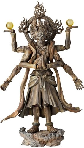 Kaiyodo Takeya Revoltech Action Figure: #003 Ashura Wooden Version (japan import) von Kaiyodo