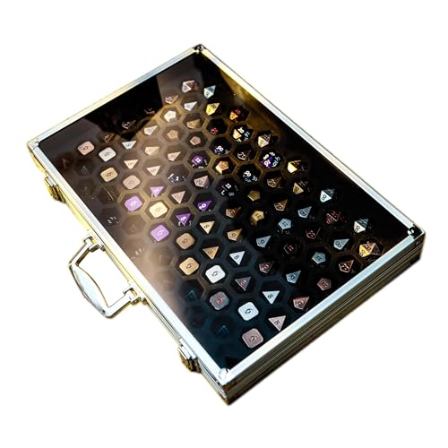 Silver Dice Palace - Single-sided display for storing up to 26 full Polyhedral Dice Sets von KakapopoTCG