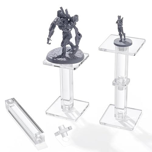 Kalami 2 Sets Flying Miniatures Combat Riser für DND mit 5,1 cm Basis, 3D Single Flyer Riser für Tabletop RPGs und Brettspiele von Kalami