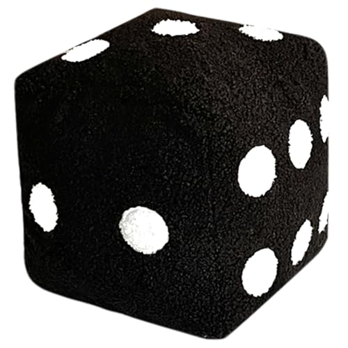Dice Pillow 8x8 Nettes Plüschwürfelsspielzeug mit Loop Samt und komfortablen gefülltes großes, throwendes kreatives und lustiges Dekor für Heimschlafzimmer, Sofa, Dekoration für Coffeeshops, schwarze Dice Pillow 8x8 Nettes Plüschwürfelsspielzeug mit Loop Samt und komfortablen gefülltes großes, throwendes kreatives und lustiges Dekor für Heimschlafzimmer, Sofa, Dekoration für Coffeeshops, schwarze von Kalastussaari