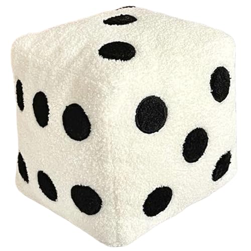 Dice Pillow 8x8 niedliches Plüsch -Würfelspielzeug mit Loop Samt und komfortable gefülltes Big Throwable Creative & Fun Decor für Heimschlafzimmer, Sofa, Café -Shop -Dekoration, Weiß groß Dice Pillow 8x8 niedliches Plüsch -Würfelspielzeug mit Loop Samt und komfortable gefülltes Big Throwable Creative & Fun Decor für Heimschlafzimmer, Sofa, Café -Shop -Dekoration, Weiß groß von Kalastussaari