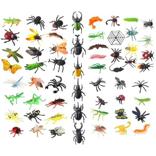 Insektenspielzeug, 59pcs realistisches Plastik -Fehlerspielzeug für Wissenschaftsprojekt und Kuchen -Topper, praktisches frühes Bildungsmodell für Kleinkinder Kinder 3 4 5 Insektenspielzeug, 59pcs realistisches Plastik -Fehlerspielzeug für Wissenschaftsprojekt und Kuchen -Topper, praktisches frühes Bildungsmodell für Kleinkinder Kinder 3 4 5 von Kalastussaari