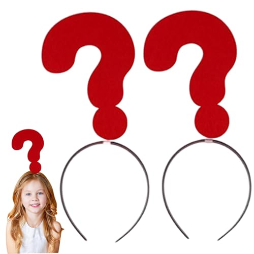 Kalastussaari 2pcs Fragezeichen Stirnband 8x5 großes Fragezeichen Stirnband Leichter Spaß und einzigartige Haarzubehör für Party, Halloween Kalastussaari 2pcs Fragezeichen Stirnband 8x5 großes Fragezeichen Stirnband Leichter Spaß und einzigartige Haarzubehör für Party, Halloween von Kalastussaari