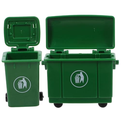 Kalastussaari Dollhouse Müll Can, 2pcs Mini Öffner Deckel, DIY -Szene -Requisite für Handwerks- und Hausmodelle von Kalastussaari