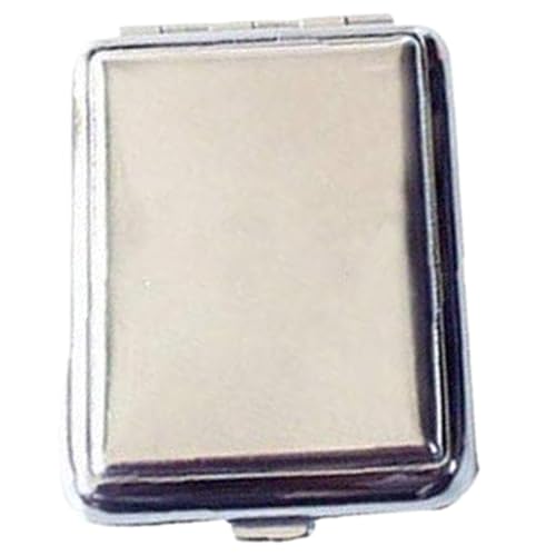 Kalastussaari Edelstahl -Matchboxen, Mini One -Taste -Match -Speicherhülle mit Reibungsplatte, wasserdichtem Silber -Match -Halter für die Aufbewahrung von Kalastussaari