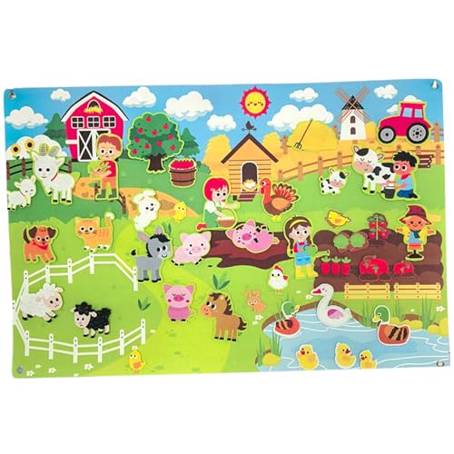 Kalastussaari Filz Zoo Story Board Set, Kinderlehre Fuzzy Filz Board, Farmtiere Storytelling Flanell, Early Learning Play Kit für Kleinkinder Kalastussaari Filz Zoo Story Board Set, Kinderlehre Fuzzy Filz Board, Farmtiere Storytelling Flanell, Early Learning Play Kit für Kleinkinder von Kalastussaari
