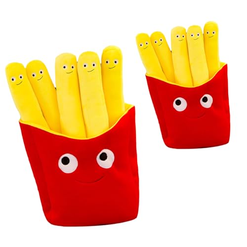 Kalastussaari Französisch Pommes Plüschspielzeug, 11, 8 Zoll lustiges weich gefülltes französisches Bratenkissen, Cartoon Simulation Plushie für Sofa Kissen, Geburtstag, Dekor von Kalastussaari