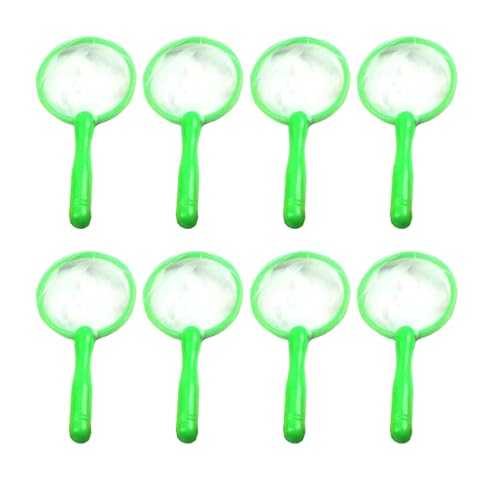 Kalastussaari Kids Bug Catcher Nets, 8pcs Angelnetze mit ergonomischem Griff, leichte Pool -Tauchspielzeug zum Fangen von Insekten, Schmetterlingen, kleine Fische von Kalastussaari