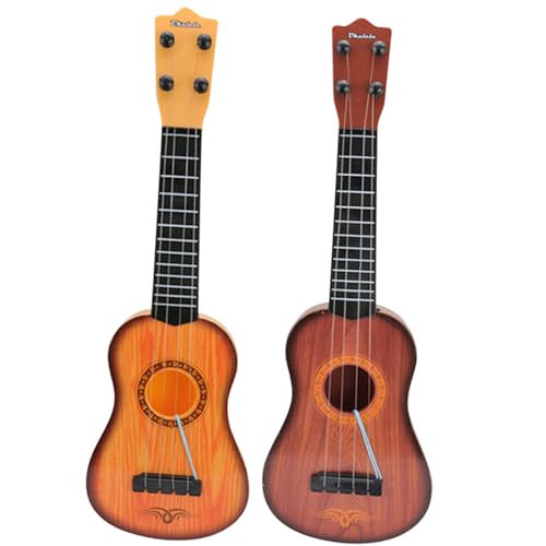 Kalastussaari Kids Mini -Gitarrenspielzeug, 17 Ukulele mit 4 Fäden, Bildungs ​​Weihnachten, Rot von Kalastussaari