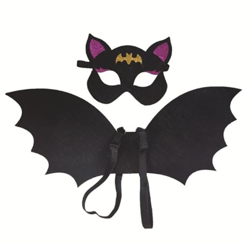 Kalastussaari Kinder Bat Halloween Maske, 2pcs Vlies -halbes Gesichtskostüm, niedliche Cosplay -Accessoires für Kinder Kalastussaari Kinder Bat Halloween Maske, 2pcs Vlies -halbes Gesichtskostüm, niedliche Cosplay -Accessoires für Kinder von Kalastussaari