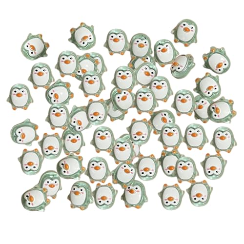 Kalastussaari Mini-Penguin-Figuren, 50-Pack-Harz-Charmedekor für Handwerk, für Telefonkoffer, Scrapbooking, niedliche Zubehör für Wohngebäude. von Kalastussaari