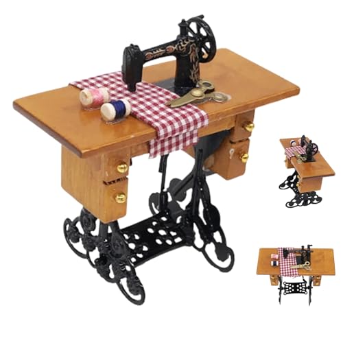Kalastussaari Miniaturnähmaschine, 1:12 Simulationsmodell, Dollhouse Möbelfotografie -Requisite von Kalastussaari